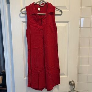 Old Navy Vibrant Red Sleeveless Mini Dress